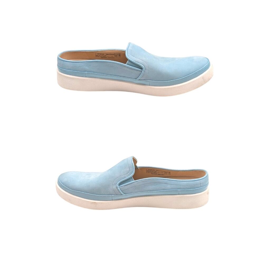 Vionic Effortless Blue Nubuck Slip On Mule Sneakers Orthotic 9.5 S4052 - Picture 9 of 13